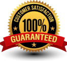 100% guaranteed satisfaction logo